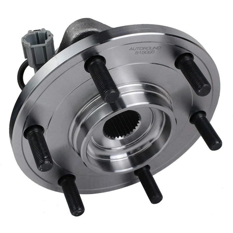 Front Wheel Bearing Hub Assembly 515066 6 Lug With ABS for Nissan Titan Armada Pathfinder Infiniti QX56 2004 2005 2006 2007 Compatible Replacement Wheel Hub Bearing Carrier