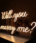 Will You Marry Me Neon Sign For Wedding And Party Decor With Dimmer Switch Warm White Led Neon Light For Bedroom Bar Gift