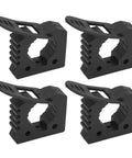 Heavy Duty Rubber Clamp Mount For Roof Rack Shovel Holders Four Pack 30 To 40mm Clamps in black rubber