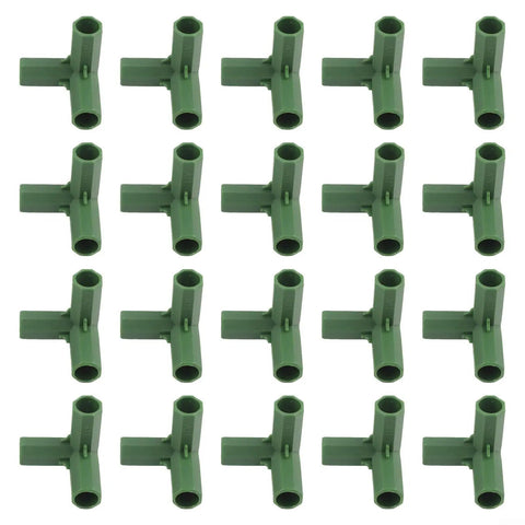 Heavy Duty 11mm PP Plastic Greenhouse Frame Connectors 20 Pack Joint Brackets For Garden Frames Cold Frames And Flower Stands Built Tough Weatherproof Easy Assembly Durable Support