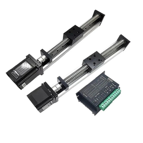 Badass Linear Guide Stage Featuring SFU1605 Ballscrew Drive Nema 23 Stepper Motor Plug And Play All In One Sliding Table Actuator with drive unit