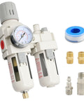 Three Eighths Inch Air Dryer For Compressor With Filter Regulator Lubricator FRL Combo And Water Oil Trap Separator