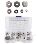 Heavy Duty Stainless Steel Flat Washers Set M5 70 Piece Repair Kit For Machinery Parts Wind Power Equipment Public Facilities Automotive Construction And Industrial Gear Smooth Surface High Conductivity, assorted washers in case