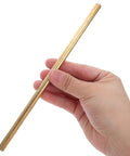 Person holding a polished rod from 4 Piece Solid Brass Rod Kit For DIY Makers And Craft Projects Polished Round Brass Bars 0.16 Inch 0.20 Inch 0.24 Inch 0.31 Inch Diameters And 7.8 Inch Length Versatile For Jewelry Making Woodworking Design Tools And Prototyping