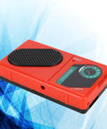 Electronic DIY Radio Kit With 3V 6 Tube S66E Classic Circuit 535-1620KHz, red casing with tuning dial and speaker
