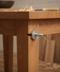 Spiral Locking Furniture Connector built with tough Q235 steel for a super tight and stable connection on table leg.