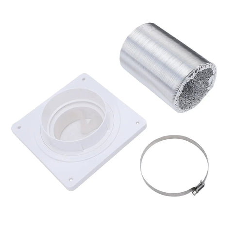 Get Your Washer And Dryer Setup Locked In Tight With This Awesome Estink 4 Inch Vent Kit. 4-inch aluminum hose, wall flange, and clamp
