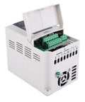 Three Phase 380V 2.2KW VFD Inverter With PWM Speed Control Workhorse Industrial Motor Drive With All Round Protection Variable Frequency Drive For 380V Motors Durable Plastic Housing And Easy Speed Regulation. open terminal view