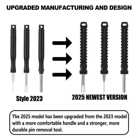 2025 version of 30 Piece Terminal Removal Tool Kit With Stainless Steel Extractors for Electrical Connectors and Harness Maintenance.