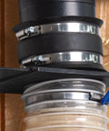 2-1/2 Inch Dust Control Flex Cuff With Steel Clamps Four Pack Keep Your Dust Collection Airtight Rubber Coupler For Woodworking