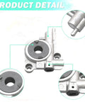 Oiler Assembly With Worm Gear For Echo Chainsaws CS 330MX4 CS 330T CS 350 CS 355T CS 360T CS 370 CS 370F CS 400 CS 400F CS 2600 Go-To OEM Replacement P021010890, close-up view with highlighted components