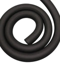 Coiled black EPDM Pipe Insulation Tubing One Quarter By Three Eighths Inch, Six Foot Foam Shield For Water Pipes, AC Units And Exercise Machine Handles