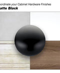 Monterey Collection 6 5 16 Inch Center To Center Matte Black Modern Arched Cabinet And Drawer Pull Handle showcase on surfaces