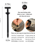 Universal Nylon Cable Tie Buckle Must Have Kit For Cars With One Way Locking Zipper Clips dimensions and installation