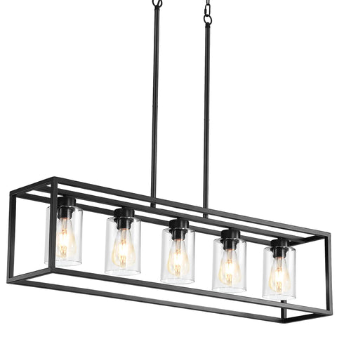Dope 3 Light Dining Room Fixture With Modern Farmhouse Vibe Linear Rectangular Kitchen Island Lighting Industrial Vintage Pendant