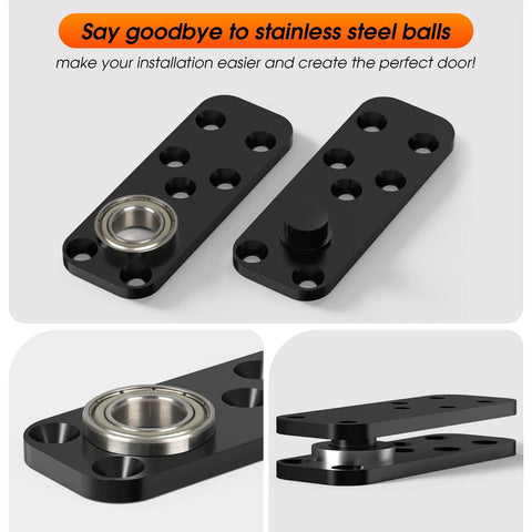 Heavy Duty Pivot Hinge Hardware Kit For Hidden Secret Doors And Bookcase Doors, 180 To 360 Rotation, Supports Up To 660 Lbs