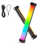 Basics 12 Inch Magnetic RGB Light Wand Dimmable 8W LED With 51 RGB Modes And 460 Lux At Half Meter For YouTube TikTok Studio