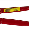 Heavy Duty Strap Cutters For Steel And Poly Straps Up To 1-1/4 Inch Wide, Two-Handed Operation with red handles