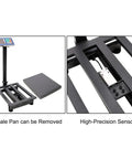 Heavy Duty Digital Floor Scale Handling Up To 660 Pounds Like A Champ Featuring removable scale pan and high-precision sensor.