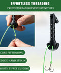 Magnetic Fly Fishing Threader No Fuss Tippet Tool For Small Flies Easy Fly Tying And Rigging Accessory with line threading.