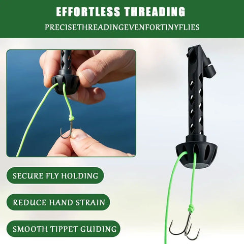 Magnetic Fly Fishing Threader No Fuss Tippet Tool For Small Flies Easy Fly Tying And Rigging Accessory with line threading.