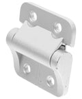 Torque Cabinet Door Hinges 1.8Nm Homoyoyo Small Silver Zinc Alloy Close Hinges with four screw holes