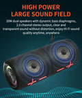 2 In 1 Magnetic Dual Splittable Bluetooth Speaker With IPX6 Waterproof Build And 20W Loud Stereo Sound, Bluetooth 5.3, 24 Hour Playtime