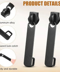 Six Piece Black Zipper Repair Kit For Luggage Backpacks Jackets And More Universal Metal Zipper Pull Replacement Slider