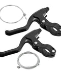 Two Pack 0.87 Inch Aluminum Alloy Bicycle Brake Levers Universal Fit For Mountain Road BMX And Folding Bikes Anti Slip Handlebar Brakes