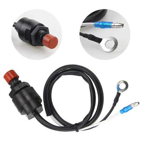 Universal Boat Outboard Kill Switch Lanyard With Two Safety Tethers For Yamaha Tohatsu Honda Outboards, easy install view
