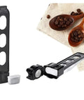Premium Charcoal Replacement Coffee Filter Compatible With Standard Pour Over Dripper Fine Micropore Design That Keeps Flow Steady And Brews Smooth Hits Different Every Single Morning No Clogs, shown with coffee beans.