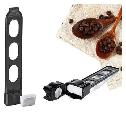 Premium Charcoal Replacement Coffee Filter Compatible With Standard Pour Over Dripper Fine Micropore Design That Keeps Flow Steady And Brews Smooth Hits Different Every Single Morning No Clogs, shown with coffee beans.