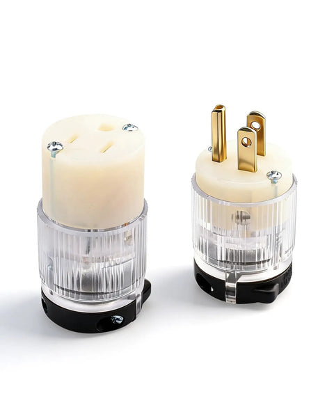Lighted NEMA 5-15P To 5-15R Extension Cord Ends With Power Indicator, 15 Amp 125 Volt 2 Pole 3 Wire Grounding, UL Listed