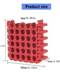 Cat5 And Cat6 Wire Management Comb For Taming That Ethernet Mess In Server Racks While Keeping Your Tech Rig Clean And Totally Pro During Heavy Cable Bundling, red plastic organizer, 80mm size.