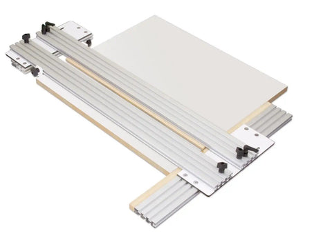 Heavy Duty Twenty Six Inch Dado Jig Router Guide For Slick Cabinet Edges And Plywood Ripping With Fast Knob Adjustment and Zero Sweat Setup