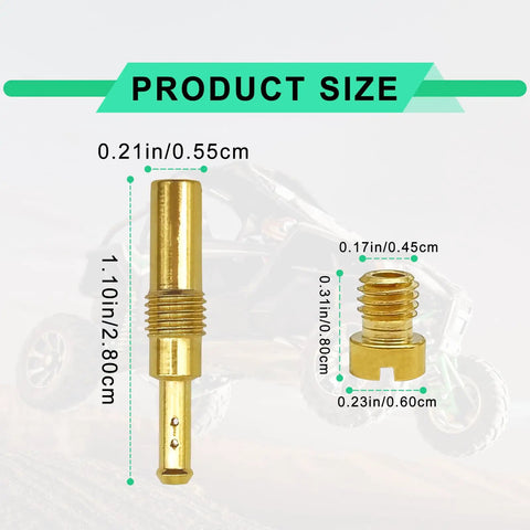 Carburetor Jet Kit 20 Piece Brass Main And Slow Pilot Jet Set For Scooters ATVs Karts And GY6 Engines 125cc 150cc 200cc 250cc Easy Tune