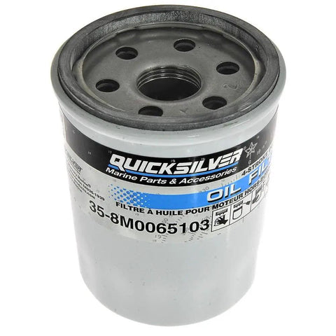 Quicksilver oil filter for Mercury Outboard 4-Stroke Oil Change Kit For 40HP 50HP 60HP, with product code 35-8M0065103.