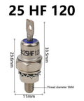 High Performance Stud Mount Diode 1200V For Welding Machine Power Supply Converter With dimensions of 33.5mm x 11mm.