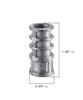 50 Pack Lag Shield Anchors Set In Zinc Alloy For Concrete And Masonry Quarter Inch By One And One Half Inch Long Bolts