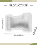 DIY Concrete Block Paving Model For Garden Paths And Patios Portable Driveway Kit showing product size in inches and centimeters.