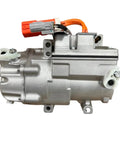 Top Tier Electric Air Conditioning Compressor Delivers Snappy Cooling With Silky Smooth Operation And Easy Peasy Installation For Tesla Model S 2014 To 2016 - side view with connector.