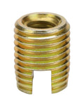 Heavy Duty Carbon Steel Self Tapping Thread Insert Repair Kit For M12X1.75 Outer And M16X1.5 Threads, 20 Piece Screw Repair System For Auto, Truck, Marine, Machinery, Electronics And Aluminum Die Casting, threaded insert close-up