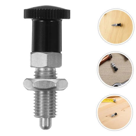 Build Tough Stainless Steel Spring Plunger With Fine Thread Reset Action And Rock Solid Self Locking Grip For Heavy Duty Industrial Assembly And Daily Machine Shop Jobs, 4mm stem, corrosion resistant.