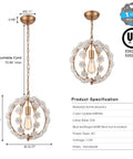 Gold Pendant Light Fixture With Adjustable Chain For Girl Room, Nursery And Bedroom, White Flower Chandelier details and specs