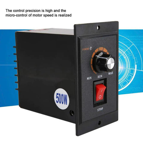 No Sweat AC Motor Speed Controller 220V Single Phase 50Hz 60Hz Electric Regulator with adjustable rotary switch for 500 watts.