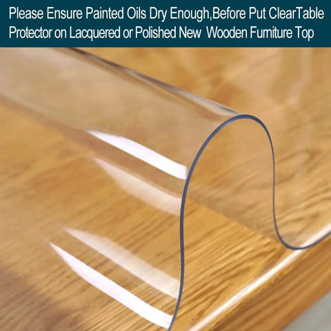 14x24 Inch Clear PVC Desk Blotter Mat Waterproof Table Protector Pad With Transparent Topper No Mess Easy Clean For Office Dining Room End Tables Glass And Wood Surfaces