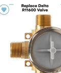 Integrated Diverter Rough In Valve For 3 To 6 Setting With Solid Brass Construction detailed view
