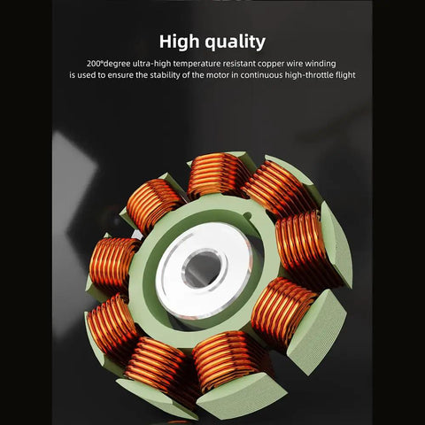 Specter 1002 21000KV 1S Brushless Motor aluminum body with copper windings detail view