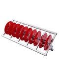 Heavy Duty 5 Rod Wire Spool Rack with Dispenser and Ribbon Organizer for electrical, industrial, and retail storage