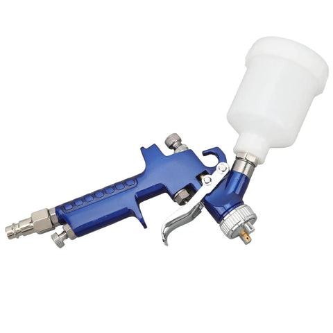 Heavy Duty HVLP Paint Sprayer Gun With 1.0 Mm Gravity Feed Nozzle for precise auto and wood finishing tasks.